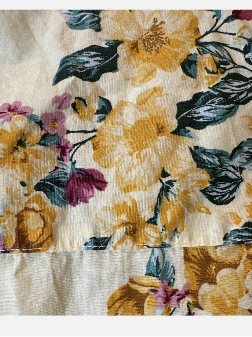A new day Yellow Floral Button-Front Dress with belt - Picture 3 of 6